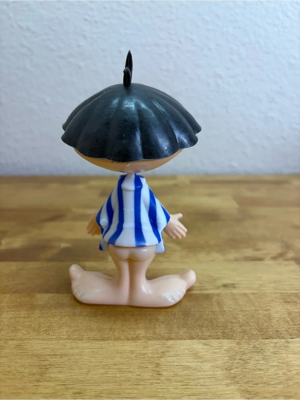 Vintage 70s Hong Kong Plastic Novelty Big Nose Mooning Boy Figure Bare Butt Gag